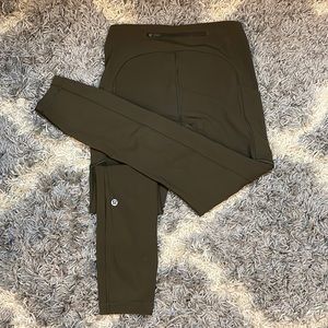 Lululemon Fast and Free Legging with pockets  25” Size 4